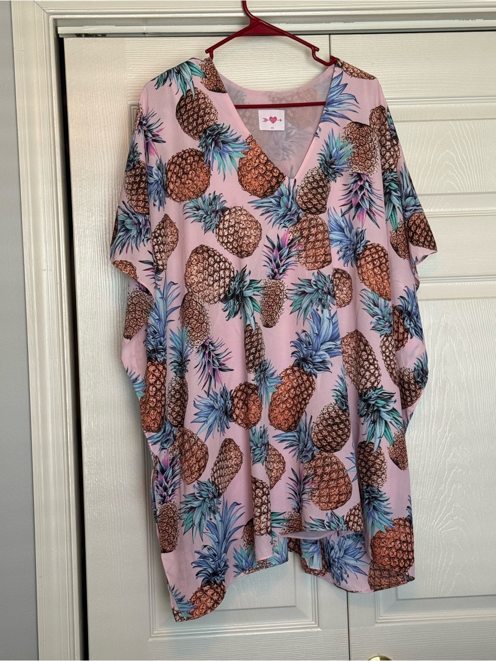 Buddy Love Pink Tunic with Pineapple Motif